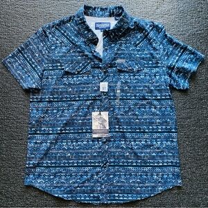 NWT Panhandle Slim Pearl Snap Western Performance Shirt Southwestern Print XL